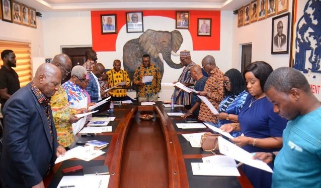NPP national executive elections: 50 nominees pick forms to contest 11 positions, Gordon Asare Bediako drops from race to endorse Dennis Aboagye