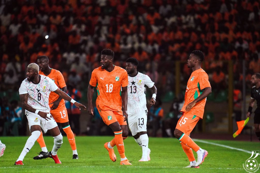 Ghana suffer 2 0 defeat against Ivory Coast