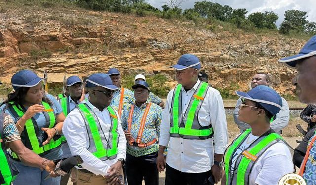 Mpakadan rail, port works gather momentum as Transport Minister inspects project