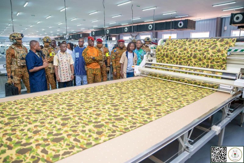 Burkina Faso launches textile complex in major push for economic sovereignty 43 President Traore inside factory