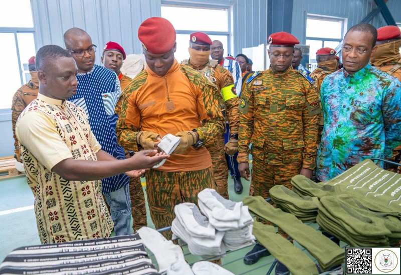 Burkina Faso launches textile complex in major push for economic sovereignty 42 President Traore inspects textitle products