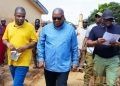 President Mahama donates relief items to Hohoe flood victims